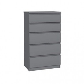 2.03.02.070.4 КАСТОР комод 5 ящиков RU серый в Талице - talica.ok-mebel.com | фото