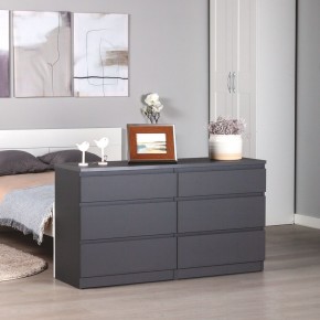 2.03.02.080.4 КАСТОР комод 6 ящиков RU серый в Талице - talica.ok-mebel.com | фото 3