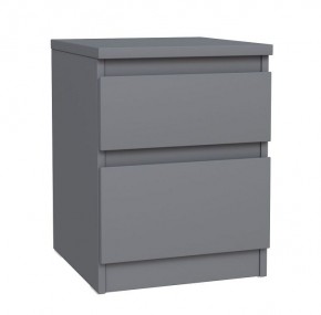 2.03.03.050.4 КАСТОР тумба 2 ящика RU серая в Талице - talica.ok-mebel.com | фото