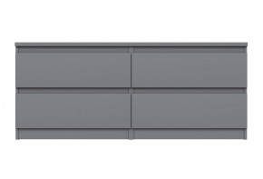 2.03.03.100.4 КАСТОР тумба 4 ящика RU серая в Талице - talica.ok-mebel.com | фото 2