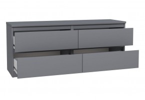 2.03.03.100.4 КАСТОР тумба 4 ящика RU серая в Талице - talica.ok-mebel.com | фото 3