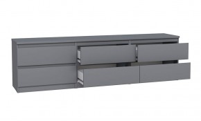 2.03.03.110.4 КАСТОР тумба 6 ящиков RU серая в Талице - talica.ok-mebel.com | фото 3