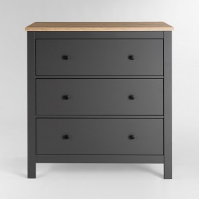 2.08.02.020.15 САГА комод 3 ящика серый/ясень в Талице - talica.ok-mebel.com | фото 2