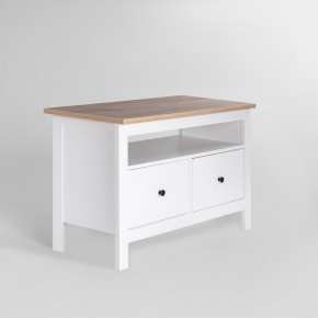 2.08.03.080.14 САГА тумба 2 ящика белая/ясень RU в Талице - talica.ok-mebel.com | фото