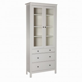 2.08.07.130.1 САГА шкаф с витриной 90 белый RU в Талице - talica.ok-mebel.com | фото