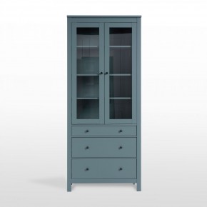 2.08.07.130.6 САГА шкаф с витриной 90 темно-бирюзовый RU в Талице - talica.ok-mebel.com | фото 2