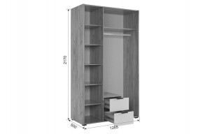 АДАМ К2 Спальный гарнитур (графит) в Талице - talica.ok-mebel.com | фото 4