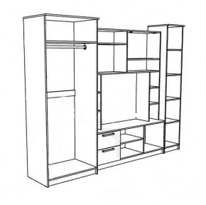 АЛЕКСАНДРА 10 Стенка в Талице - talica.ok-mebel.com | фото 4
