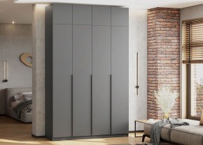 Антресоль 1600 «ШК-5» Графит серый в Талице - talica.ok-mebel.com | фото 4