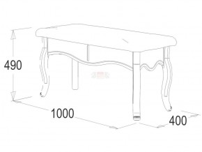 Банкетка 1000 Ольга-10 МДФ в Талице - talica.ok-mebel.com | фото 2