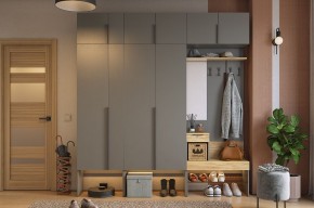 БАСКО Прихожая К10 (графит) в Талице - talica.ok-mebel.com | фото