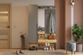 БАСКО Прихожая К3 (графит) в Талице - talica.ok-mebel.com | фото