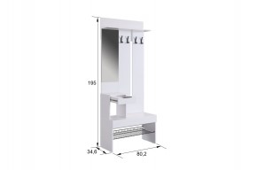 БАСКО Прихожая К5 (графит) в Талице - talica.ok-mebel.com | фото 3