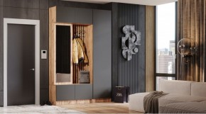 БАВАРИЯ Прихожая (дуб вотан/графит) в Талице - talica.ok-mebel.com | фото