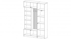 БАВАРИЯ Прихожая (дуб вотан/графит) в Талице - talica.ok-mebel.com | фото 4