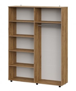 БАЙКАЛ Шкаф четырехстворчатый (Графит/Дуб золотой) в Талице - talica.ok-mebel.com | фото 2