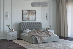 БЕЛИСТА Кровать 1400 серо-бежевый (экокожа) в Талице - talica.ok-mebel.com | фото 2