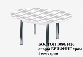 БОСТОН Стол круглый раздвижной 1080/1420 опоры Брифинг в Талице - talica.ok-mebel.com | фото