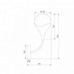 Бра Eurosvet Calyx 60169/1 никель в Талице - talica.ok-mebel.com | фото 4