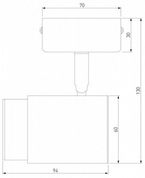 Бра Eurosvet Morgan 20124/1 белый/ черный в Талице - talica.ok-mebel.com | фото 3
