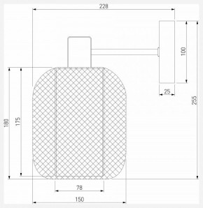 Бра Eurosvet Voile 30191/1 черный в Талице - talica.ok-mebel.com | фото 4