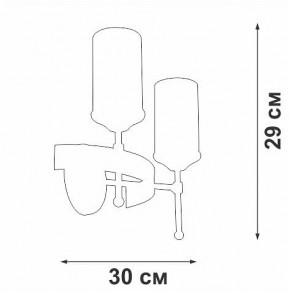 Бра Vitaluce V1813 V1813-7/2A в Талице - talica.ok-mebel.com | фото 2