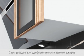 БЬЯНКА Кухонный гарнитур 1,6 белый/лиственница охотская/смоки софт в Талице - talica.ok-mebel.com | фото 4