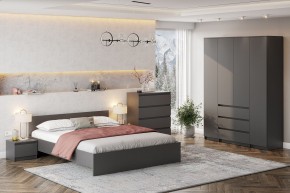 ДЕНВЕР Кровать 1600 (Графит серый) в Талице - talica.ok-mebel.com | фото 4