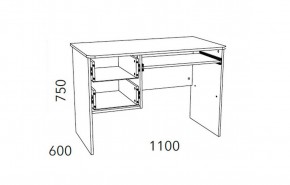 Детская Фанк Стол для компьютера НМ 009.19-05 М2 в Талице - talica.ok-mebel.com | фото 3