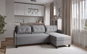 Диван-кровать угловой Киркас серый, ткань рогожка в Талице - talica.ok-mebel.com | фото 2