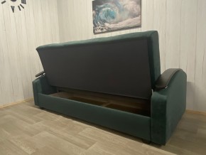 Диван Престиж-16 (НПБ+МДФ) велюр Sensey bottle green в Талице - talica.ok-mebel.com | фото 2