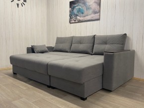 Диван угловой Комфорт-3 (НПБ+МДФ) велюр Galaxy Lite 26 в Талице - talica.ok-mebel.com | фото 3