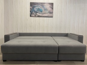 Диван угловой Комфорт-3 (НПБ+МДФ) велюр Galaxy Lite 26 в Талице - talica.ok-mebel.com | фото 4