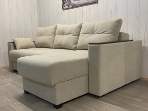 Диван угловой Комфорт-3 (НПБ+МДФ) велюр Luma 01 в Талице - talica.ok-mebel.com | фото 2