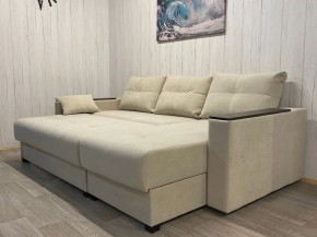 Диван угловой Комфорт-3 (НПБ+МДФ) велюр Luma 01 в Талице - talica.ok-mebel.com | фото 4