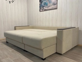 Диван угловой Комфорт-3 (НПБ+МДФ) велюр Luma 01 в Талице - talica.ok-mebel.com | фото 5