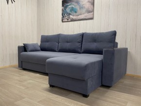 Диван угловой Комфорт-3 (НПБ+МДФ) велюр Monaco 13 в Талице - talica.ok-mebel.com | фото 2