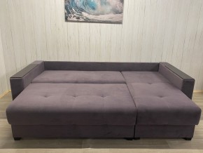 Диван угловой Комфорт-3 (НПБ+МДФ) велюр Monaco 8 в Талице - talica.ok-mebel.com | фото 4