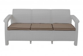 Диван Yalta Premium Sofa 3 Set (Ялта) белый (+подушки под спину) в Талице - talica.ok-mebel.com | фото 2