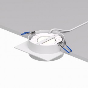 DK2091-WH Встраиваемый светильник FLAT, IP 20, до 15 Вт, GX53, LED, белый, алюминий в Талице - talica.ok-mebel.com | фото 4