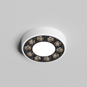 DK2440-WB Встраиваемый светильник DUAL 5+5 Вт, LED 4000K, IP 20, d90mm, белый/черный, алюминий/акрил в Талице - talica.ok-mebel.com | фото