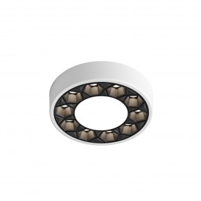 DK2440-WB Встраиваемый светильник DUAL 5+5 Вт, LED 4000K, IP 20, d90mm, белый/черный, алюминий/акрил в Талице - talica.ok-mebel.com | фото 4