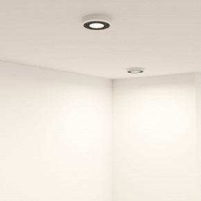 DK2440-WB Встраиваемый светильник DUAL 5+5 Вт, LED 4000K, IP 20, d90mm, белый/черный, алюминий/акрил в Талице - talica.ok-mebel.com | фото 6
