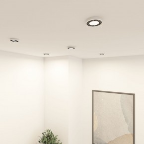 DK2441-WB Встраиваемый светильник DUAL 9+9 Вт, LED 4000K, IP 20, d120mm, белый/черный, алюминий/акрил в Талице - talica.ok-mebel.com | фото 6