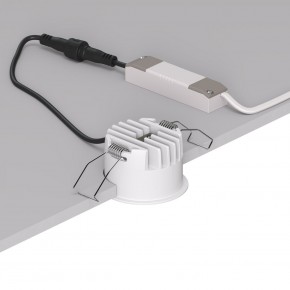 DK2510-WB Встраиваемый светильник SPACE со светодиодом d65 220V 8W 38° 4000К IP20 белый/черный алюминий в Талице - talica.ok-mebel.com | фото 3