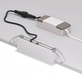 DK2514-WB Встраиваемый светильник SPACE со светодиодом L126mm 220V 10W 38° 4000К IP20 белый/черный алюминий в Талице - talica.ok-mebel.com | фото 3