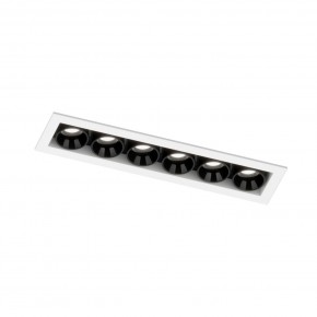 DK2514-WB Встраиваемый светильник SPACE со светодиодом L126mm 220V 10W 38° 4000К IP20 белый/черный алюминий в Талице - talica.ok-mebel.com | фото 5