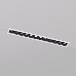 DK2515-WB Встраиваемый светильник SPACE со светодиодом L240mm 220V 20W 38° 4000К IP20 белый/черный алюминий в Талице - talica.ok-mebel.com | фото