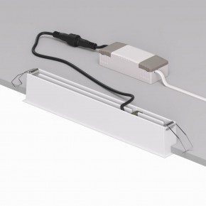 DK2515-WB Встраиваемый светильник SPACE со светодиодом L240mm 220V 20W 38° 4000К IP20 белый/черный алюминий в Талице - talica.ok-mebel.com | фото 3