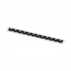 DK2515-WB Встраиваемый светильник SPACE со светодиодом L240mm 220V 20W 38° 4000К IP20 белый/черный алюминий в Талице - talica.ok-mebel.com | фото 4